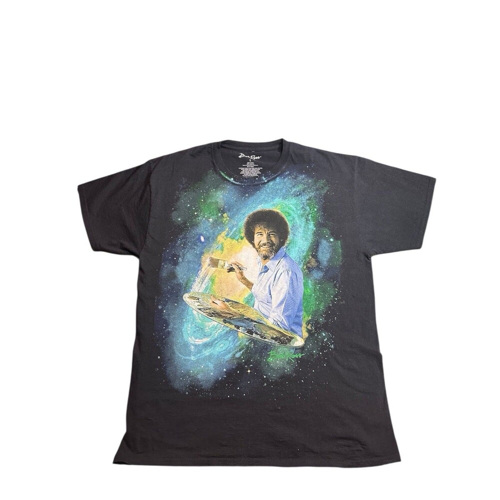 Bob Ross Celestial Art Painting Mens Large